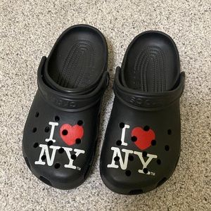 I❤️NY Black Unisex Crocs